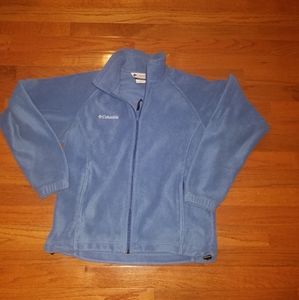 Women's Columbia Blue Fleece Jacket Size Medium
